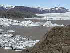 ledovec a laguna Hoffesjokull