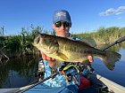 largemouth bass from Kuti in May, chutterbait fishing