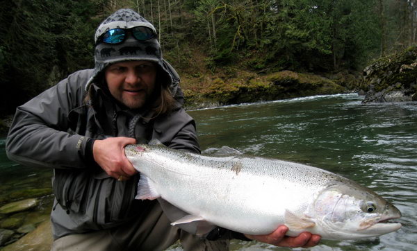 steelhead - tahnouci forma pstruha duhoveho, brezen