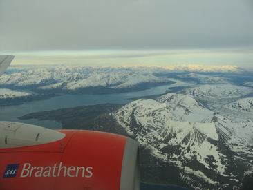 Severni Norsko z letadla