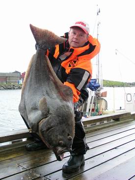 halibut - 120 cm, lovec Pavel Kotous