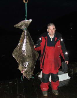 Seiland - halibut 140 cm, 36,5 kg